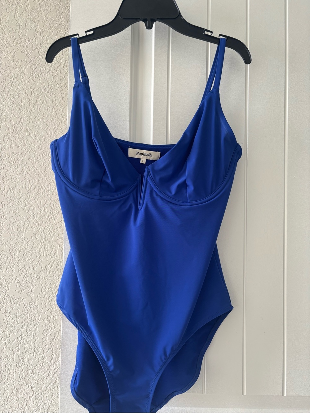 Popilush Sculpting One-Piece Swimsuit in Cobalt Blue
